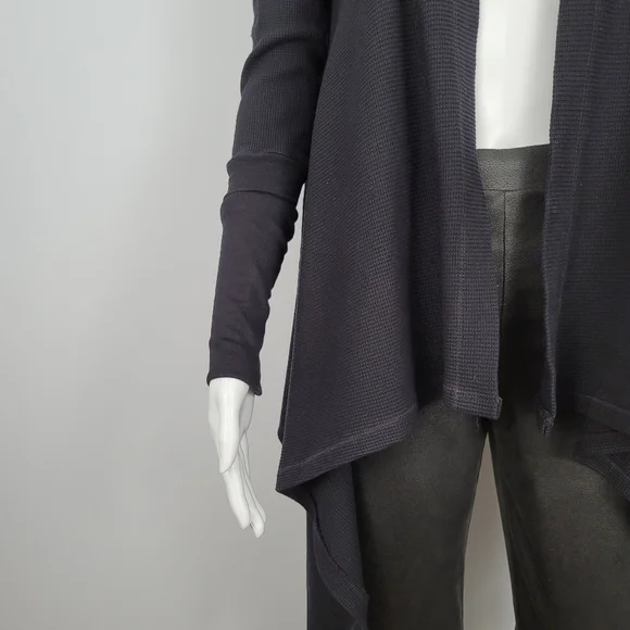 Splendid Thermal Wrap Black Cardigan - Picture 8 of 16